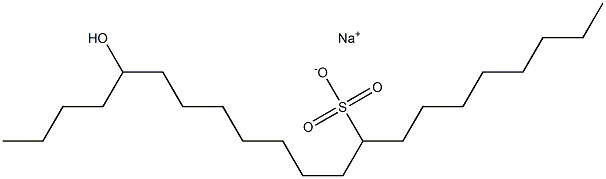 17-Hydroxyhenicosane-9-sulfonic acid sodium salt Struktur
