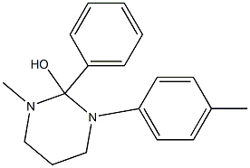 Hexahydro-1-methyl-2-phenyl-3-(p-tolyl)pyrimidin-2-ol Structure