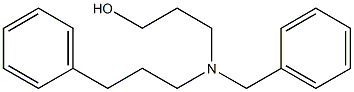 3-[(3-Phenylpropyl)(benzyl)amino]-1-propanol,,结构式