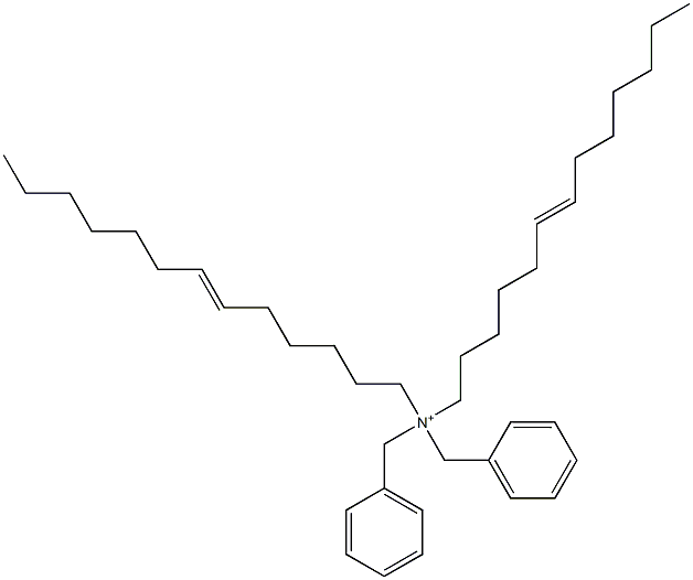 Di(6-tridecenyl)dibenzylaminium Structure