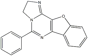 5-フェニル-2,3-ジヒドロベンゾフロ[2,3-e]イミダゾ[1,2-c]ピリミジン 化学構造式