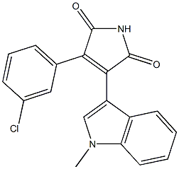 3-(1-Methyl-1H-indol-3-yl)-4-(3-chlorophenyl)-1H-pyrrole-2,5-dione