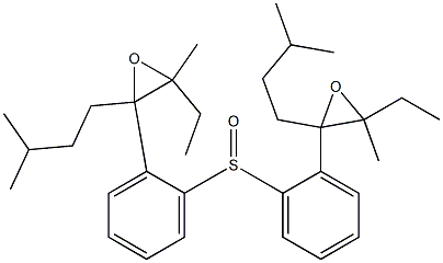 (2-(3-Methylbutyl)-3-ethyl-3-methyloxiranyl)phenyl sulfoxide Struktur