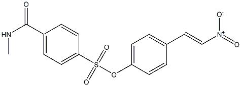 4-[4-[(E)-2-Nitroethenyl]phenoxysulfonyl]-N-methylbenzamide Structure