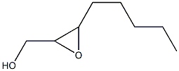 3-ペンチル-2-オキシランメタノール 化学構造式