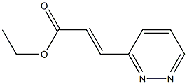 (E)-3-(3-Pyridazinyl)acrylic acid ethyl ester Structure