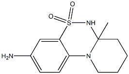 3-Amino-6,6a,7,8,9,10-hexahydro-6a-methylpyrido[2,1-c][1,2,4]benzothiadiazine 5,5-dioxide,,结构式