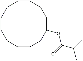 シクロドデカノールイソブチラート 化学構造式