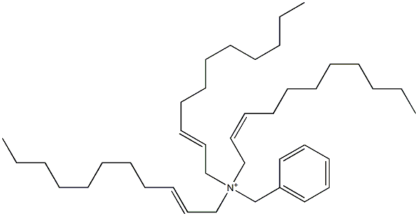 トリ(2-ウンデセニル)ベンジルアミニウム 化学構造式