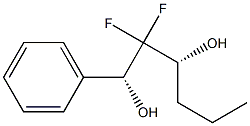 (1R,3R)-2,2-Difluoro-1-phenylhexane-1,3-diol,,结构式
