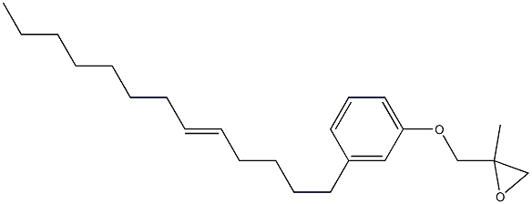 3-(5-Tridecenyl)phenyl 2-methylglycidyl ether Structure