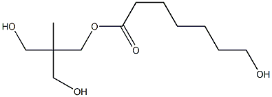 7-ヒドロキシヘプタン酸2,2-ビス(ヒドロキシメチル)プロピル 化学構造式