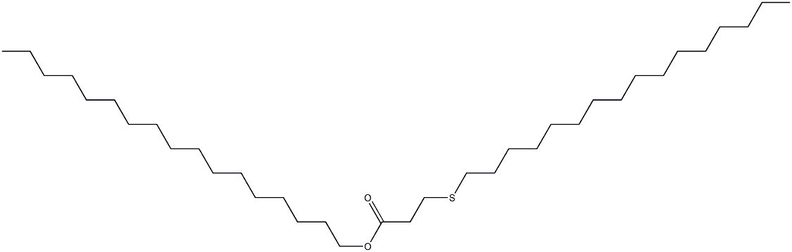 3-(ヘキサデシルチオ)プロピオン酸ヘプタデシル 化学構造式