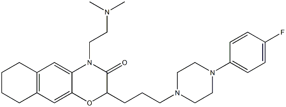  2-[3-[4-(4-Fluorophenyl)piperazin-1-yl]propyl]-4-[2-(dimethylamino)ethyl]-6,7,8,9-tetrahydro-2H-naphth[2,3-b][1,4]oxazin-3(4H)-one