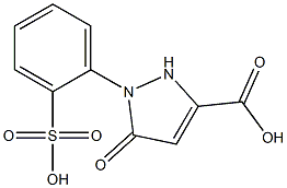 1-(Sulfophenyl)-3-carboxy-5-pyrazolone,,结构式