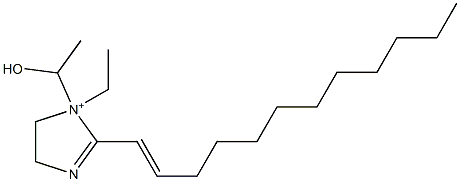 2-(1-Dodecenyl)-1-ethyl-1-(1-hydroxyethyl)-2-imidazoline-1-ium,,结构式