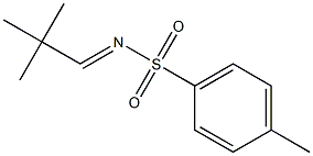 N-トシル-2,2-ジメチル-1-プロパンイミン 化学構造式