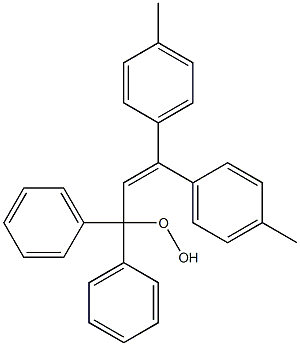 3,3-Bis(4-methylphenyl)-1,1-diphenyl-1-hydroperoxy-2-propene 结构式