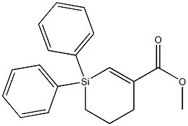 1,1-Diphenyl-1-sila-2-cyclohexene-3-carboxylic acid methyl ester|