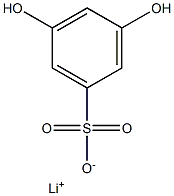 3,5-Dihydroxybenzenesulfonic acid lithium salt Struktur