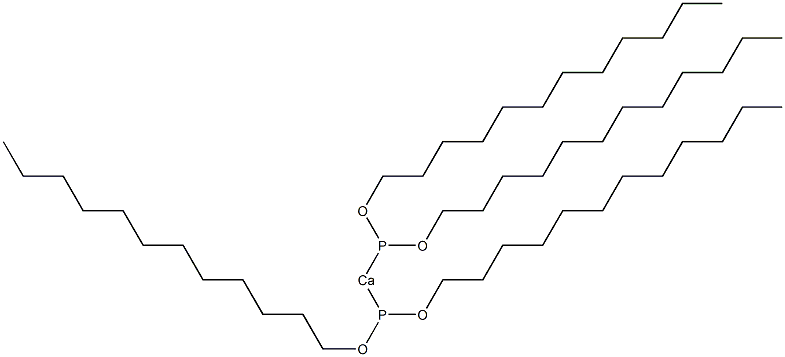 ビス[ビス(ドデシルオキシ)ホスフィノ]カルシウム 化学構造式