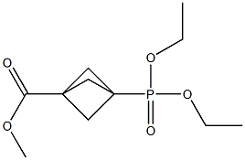 3-(Methoxycarbonyl)bicyclo[1.1.1]pentan-1-ylphosphonic acid diethyl ester,,结构式