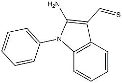 1-Phenyl-2-amino-1H-indole-3-carbothialdehyde,,结构式