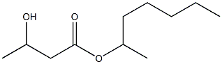 3-Hydroxybutyric acid 1-methylhexyl ester,,结构式