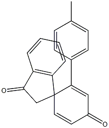 2',3'-Dihydro-2-(p-methylphenyl)spiro[cyclohexa-2,5-diene-1,1'-[1H]indene]-3',4-dione Struktur