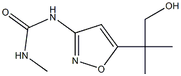 1-Methyl-3-[5-(1,1-dimethyl-2-hydroxyethyl)-3-isoxazolyl]urea 结构式