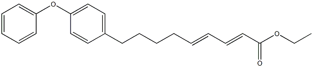 9-(p-Phenoxyphenyl)-2,4-nonadienoic acid ethyl ester Structure