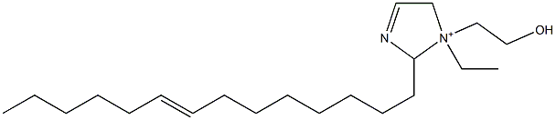 1-Ethyl-1-(2-hydroxyethyl)-2-(8-tetradecenyl)-3-imidazoline-1-ium 结构式