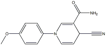 1-(4-Methoxyphenyl)-4-cyano-1,4-dihydro-3-pyridinecarboxamide