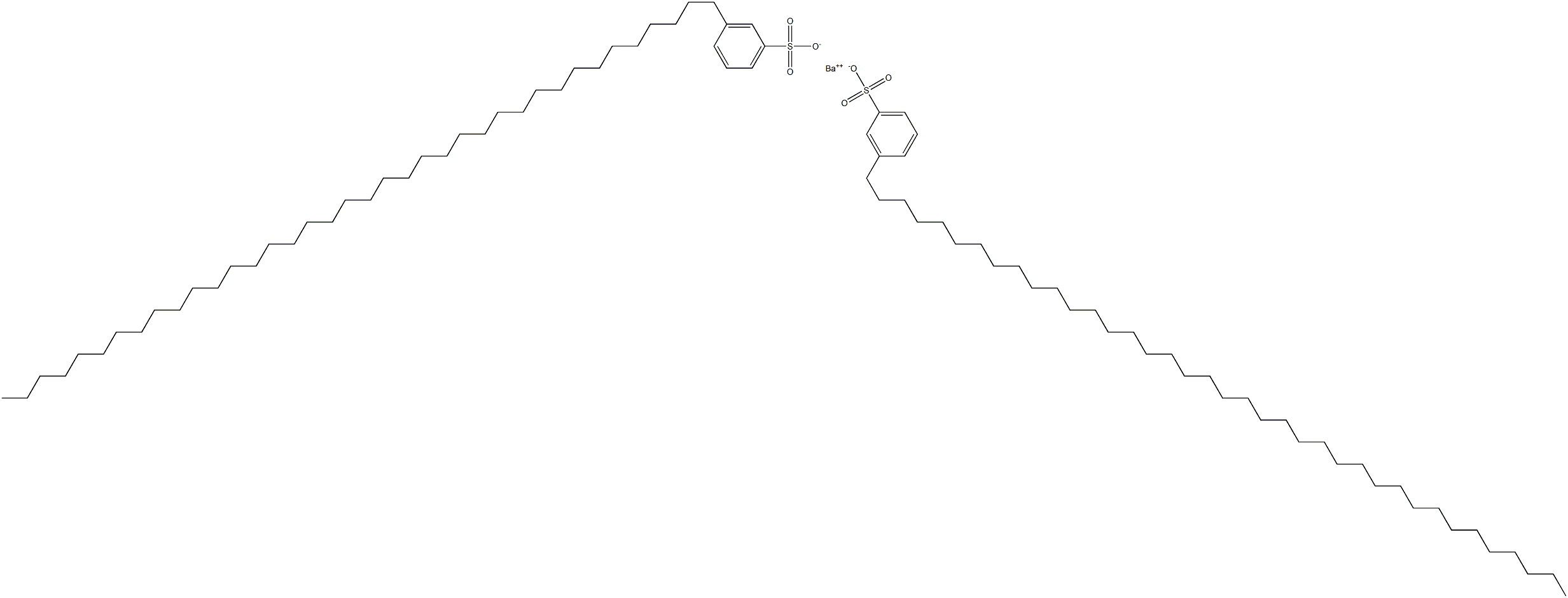 Bis[3-(octatriacontan-1-yl)benzenesulfonic acid]barium salt Structure