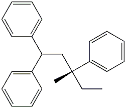 [R,(-)]-3-Methyl-1,1,3-triphenylpentane Struktur