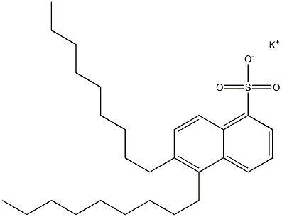 5,6-Dinonyl-1-naphthalenesulfonic acid potassium salt,,结构式