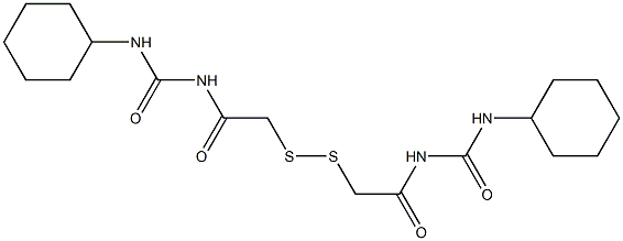 1,1'-(Dithiobismethylenebiscarbonyl)bis[3-cyclohexylurea]|