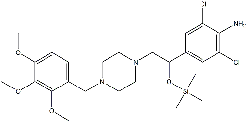 1-(2,3,4-Trimethoxybenzyl)-4-[2-(trimethylsilyloxy)-2-(4-amino-3,5-dichlorophenyl)ethyl]piperazine Structure