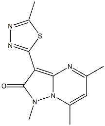 1,5,7-Trimethyl-3-(5-methyl-1,3,4-thiadiazol-2-yl)pyrazolo[1,5-a]pyrimidin-2(1H)-one