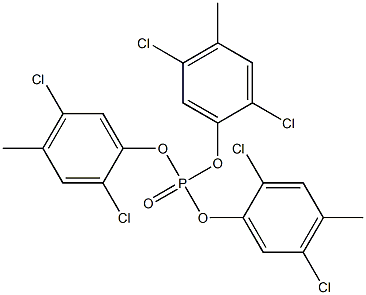 Phosphoric acid tris(2,5-dichloro-4-methylphenyl) ester Structure
