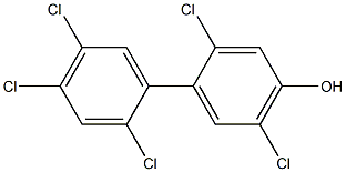 2,2',4,5,5'-Pentachlorobiphenyl-4'-ol Structure