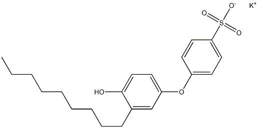 4'-Hydroxy-3'-nonyl[oxybisbenzene]-4-sulfonic acid potassium salt Struktur