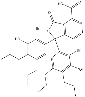  1,1-Bis(6-bromo-5-hydroxy-3,4-dipropylphenyl)-1,3-dihydro-3-oxoisobenzofuran-4-carboxylic acid