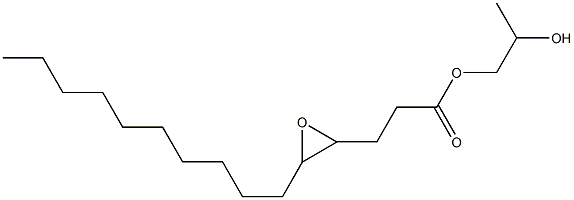 4,5-Epoxypentadecanoic acid 2-hydroxypropyl ester 结构式