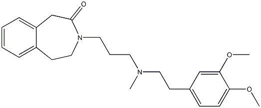 4,5-Dihydro-3-[3-[N-methyl-2-(3,4-dimethoxyphenyl)ethylamino]propyl]-1H-3-benzazepin-2(3H)-one|