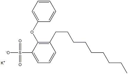 3-Nonyl-2-phenoxybenzenesulfonic acid potassium salt Structure