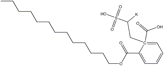 Phthalic acid 1-tridecyl 2-(2-potassiosulfoethyl) ester,,结构式