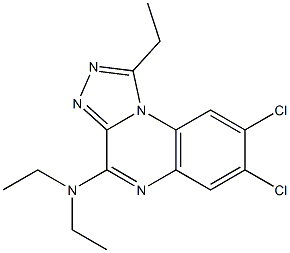 7,8-Dichloro-4-diethylamino-1-ethyl[1,2,4]triazolo[4,3-a]quinoxaline