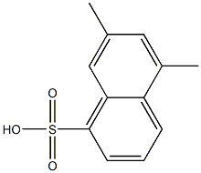 5,7-ジメチル-1-ナフタレンスルホン酸 化学構造式