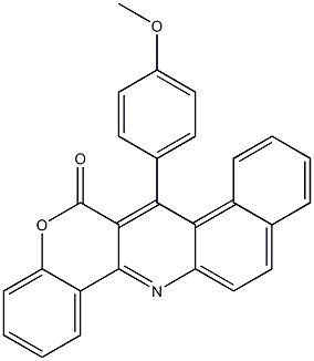 7-(4-Methoxyphenyl)-6H-benzo[f][1]benzopyrano[4,3-b]quinolin-6-one